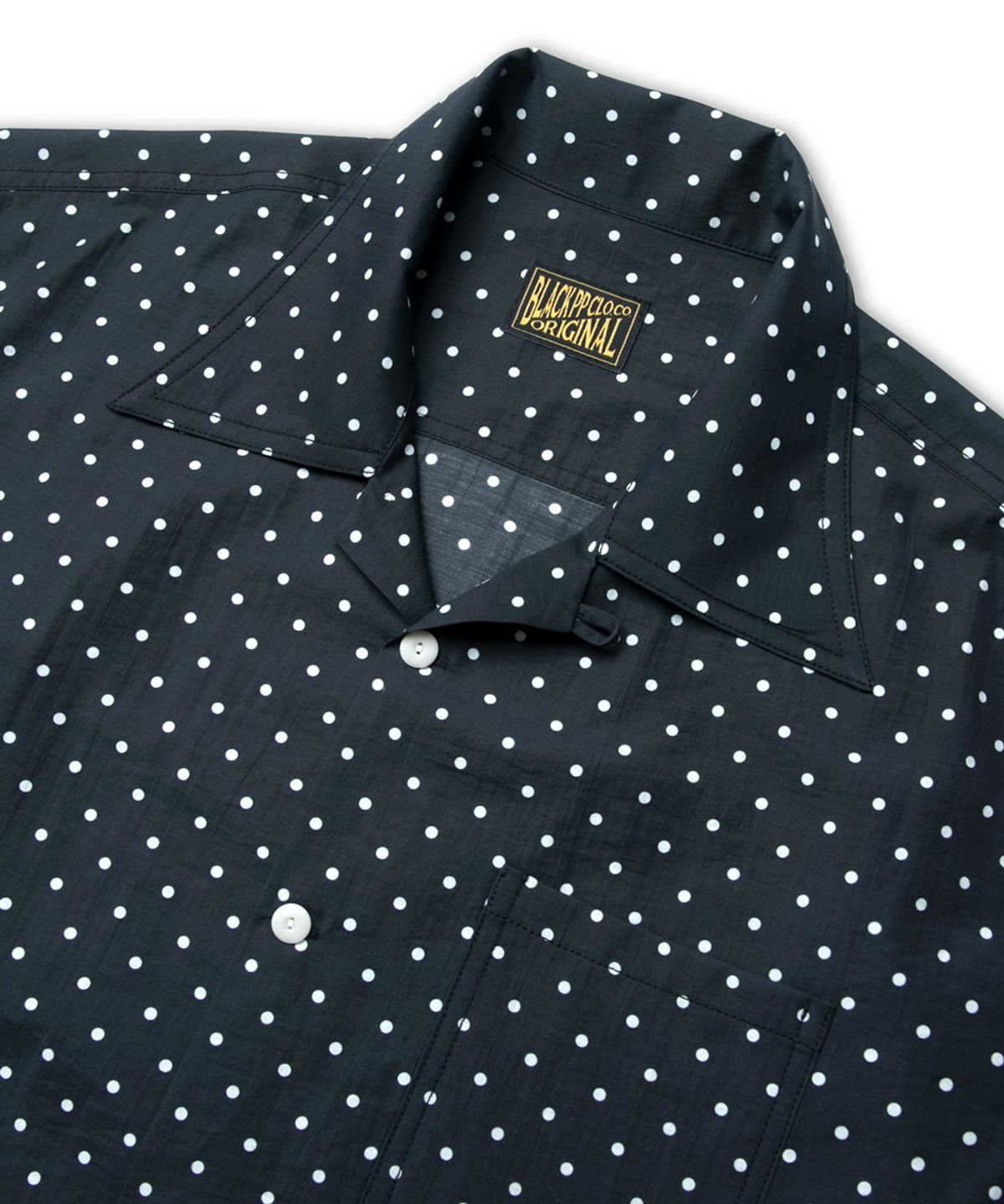 블랙피피(BLACKPP) BLACK PP Polka Dot Archive Open Collar Shirt