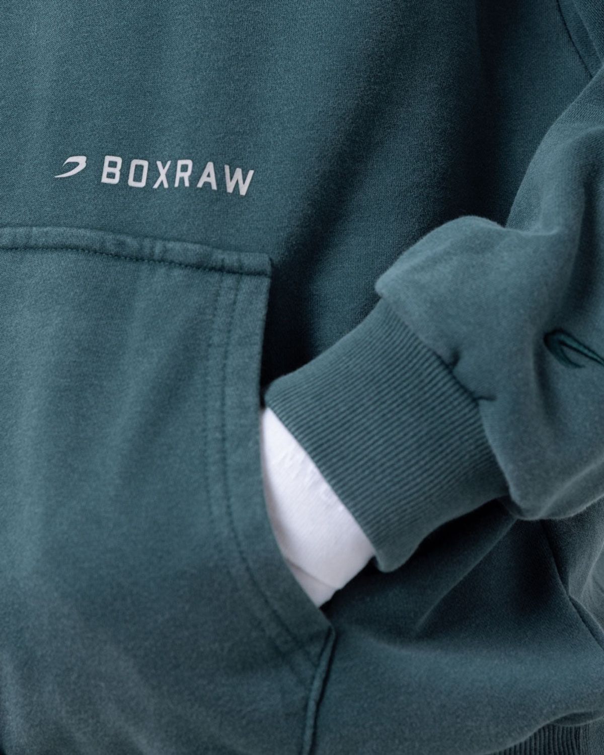 복스로(BOXRAW) 스파링 클럽 오버사이즈 후디 - 여성 W BXRW-SPCLH-W [워시드 틸]
