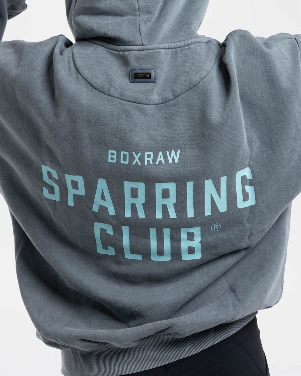복스로(BOXRAW) 스파링 클럽 오버사이즈 후디 - 여성 W BXRW-SPCLH-W [워시드 차콜]