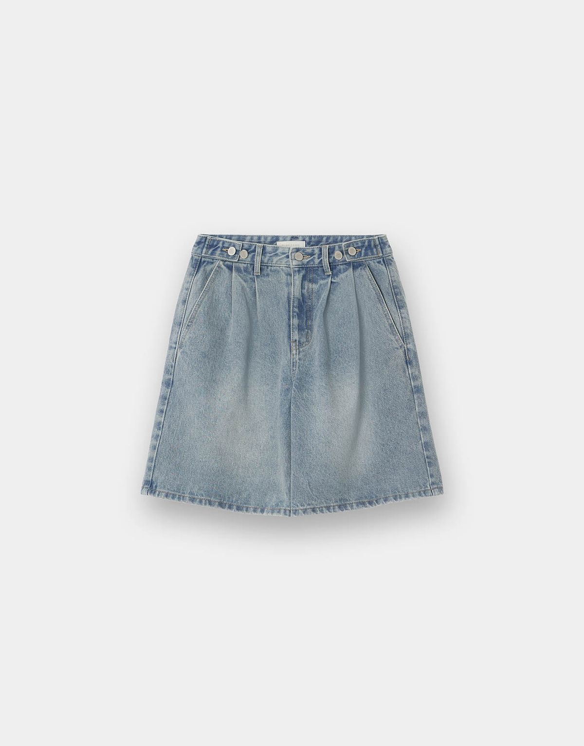 지오다노(GIORDANO) 데님 플리츠 버뮤다 쇼츠 406551 [3color]