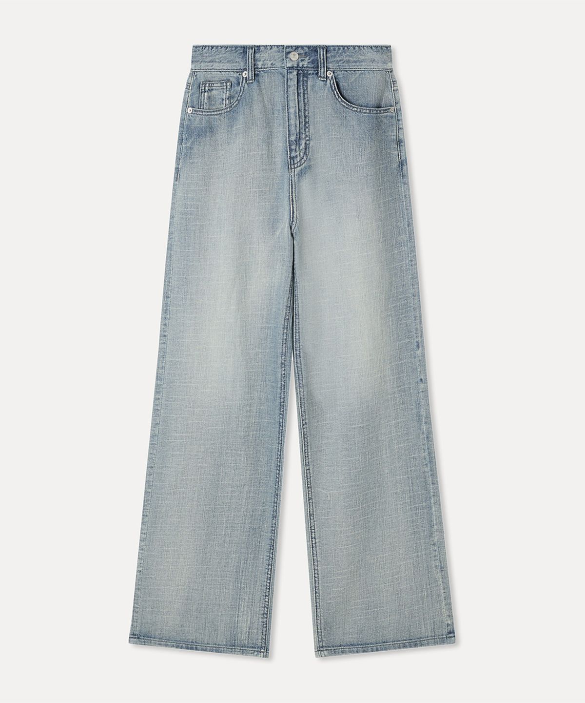 미쏘(MIXXO) Linen Semi Wide Fit Denim