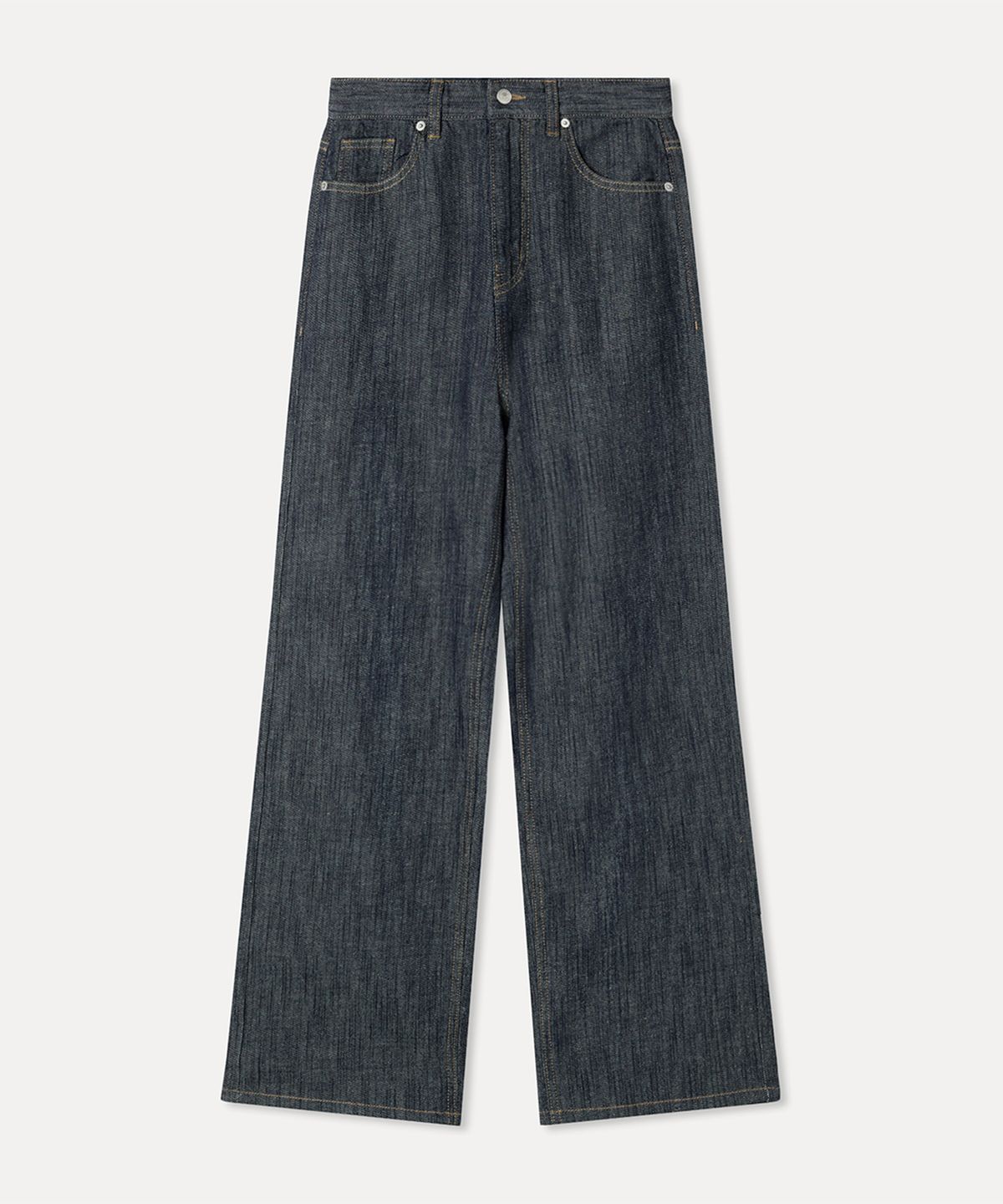 미쏘(MIXXO) Linen Semi Wide Fit Denim