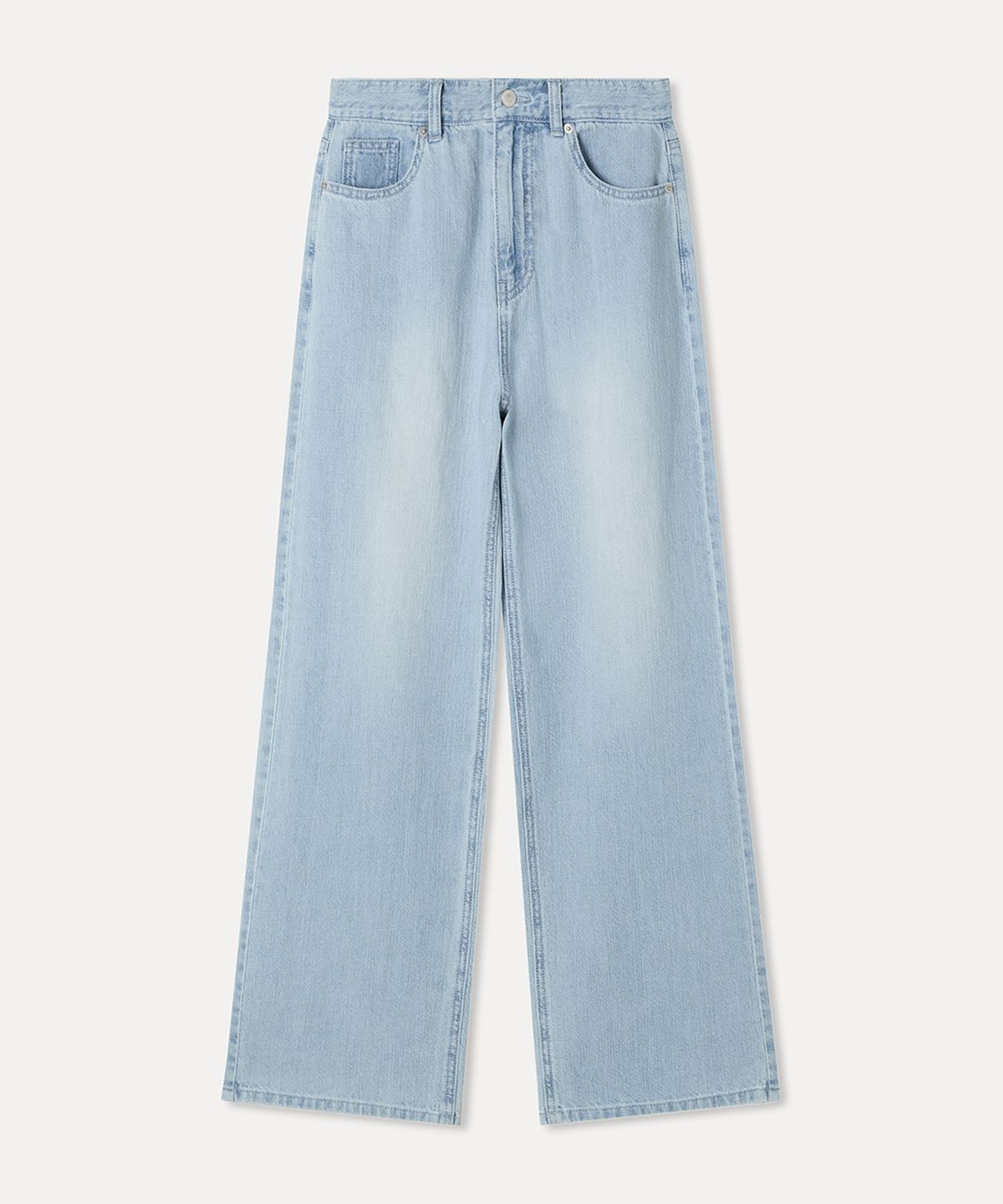 미쏘(MIXXO) Linen Semi Wide Fit Denim