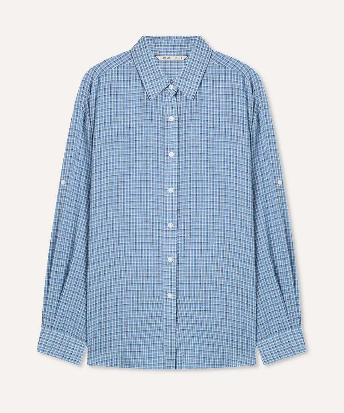 미쏘(MIXXO) 오버핏 시스루 셔츠