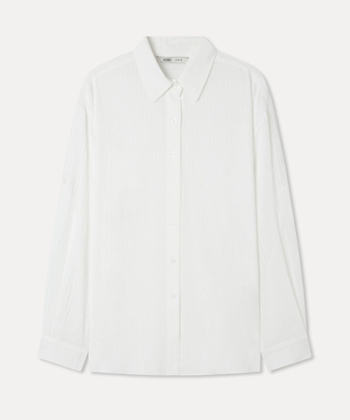 미쏘(MIXXO) 오버핏 시스루 셔츠