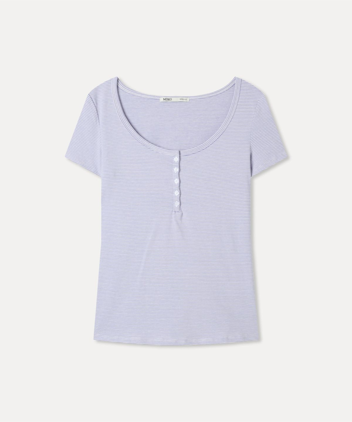 미쏘(MIXXO) 버튼업 반팔 티셔츠