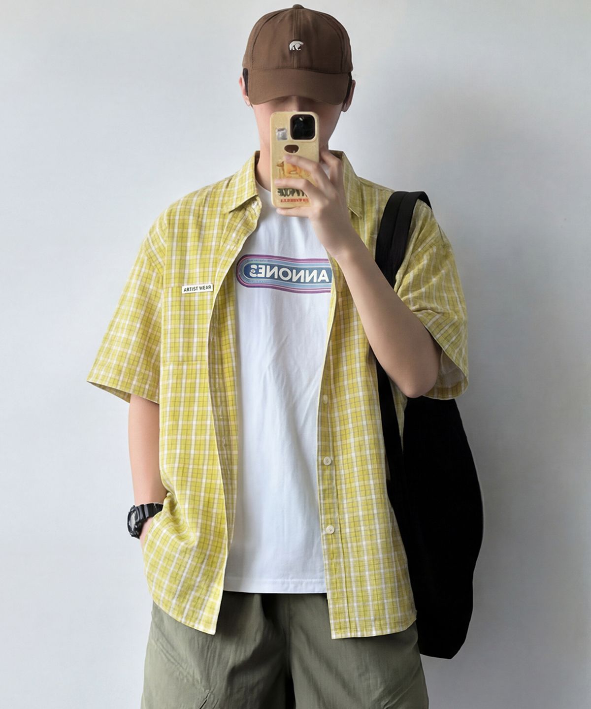 아티스트웨어(ARTISTWEAR) [ATW] 썬앤문 체크 하프셔츠 - 2COLOR