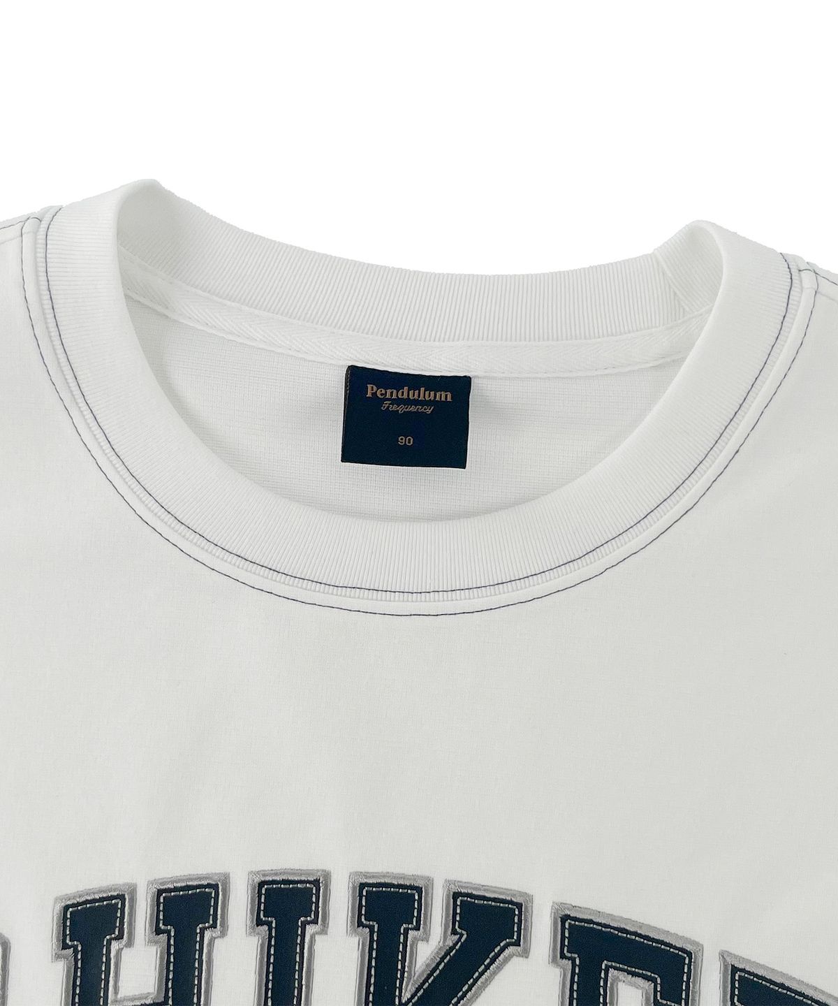펜듈럼(PENDULUM) 아치 로고 자수 프린트 반팔 LQ7TU431_OFF WHITE