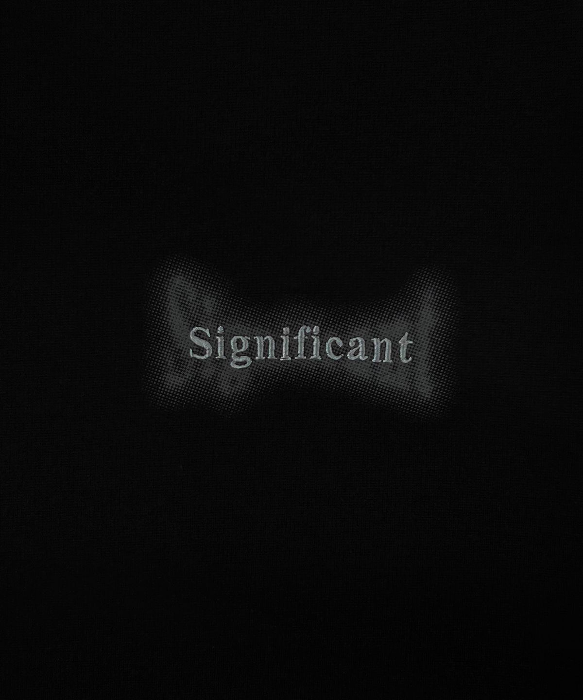 시그니피컨트(SIGNIFICANT) 베이직 스몰 자수 로고 반팔 LQ7TU439_BLACK