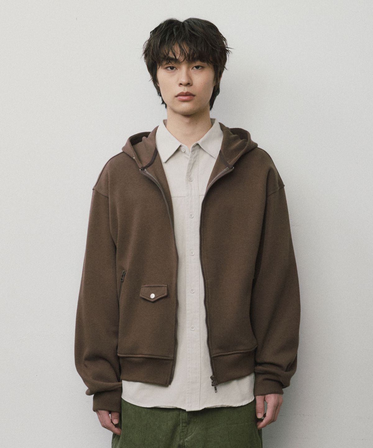 더블유엠씨(WMC) 포켓 후디드 집업 (GREY/BLACK/BROWN/NAVY)