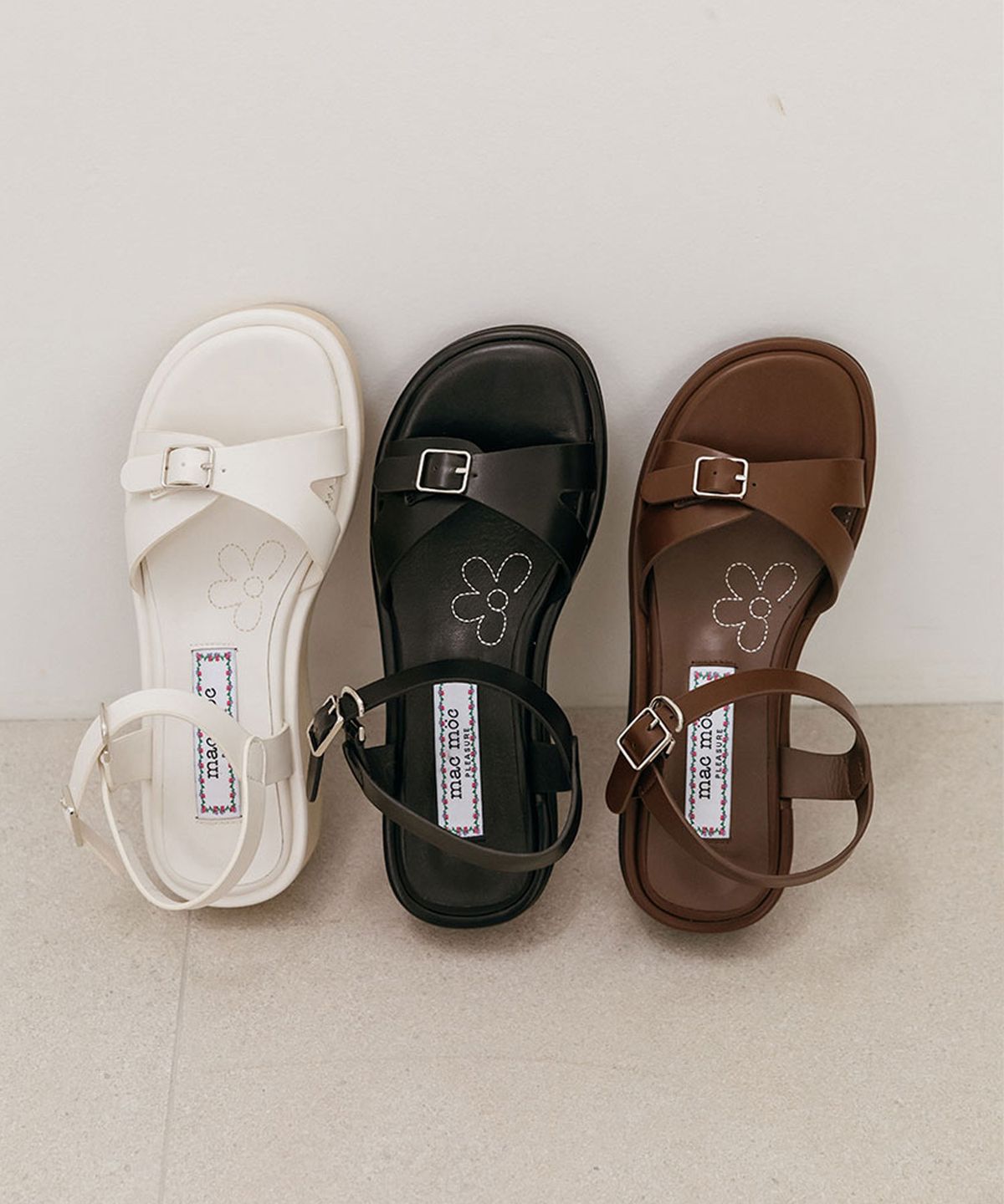 마크모크(MAC MOC) Melia 멜리아 EVA 플랫폼 버클 샌들_3colors (3cm)