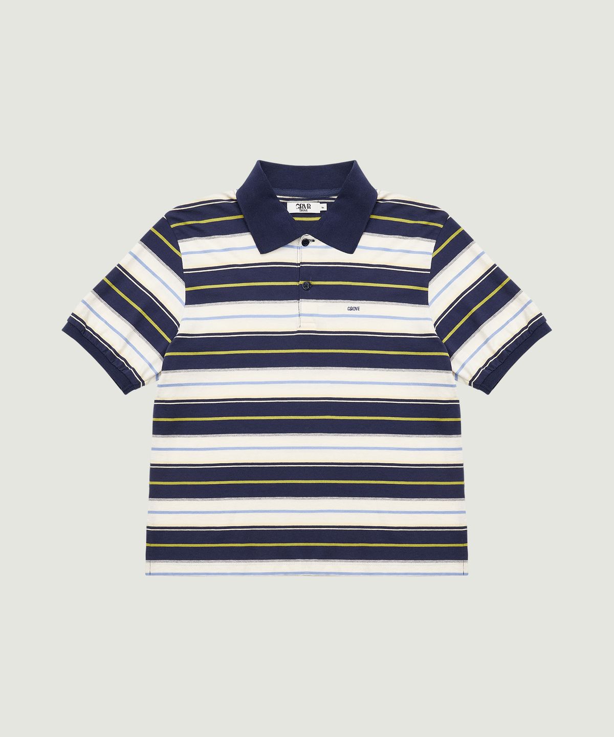 그로브(GROVE) 26SS CARELL STRIPE PIQUE SHIRT (NAVY)