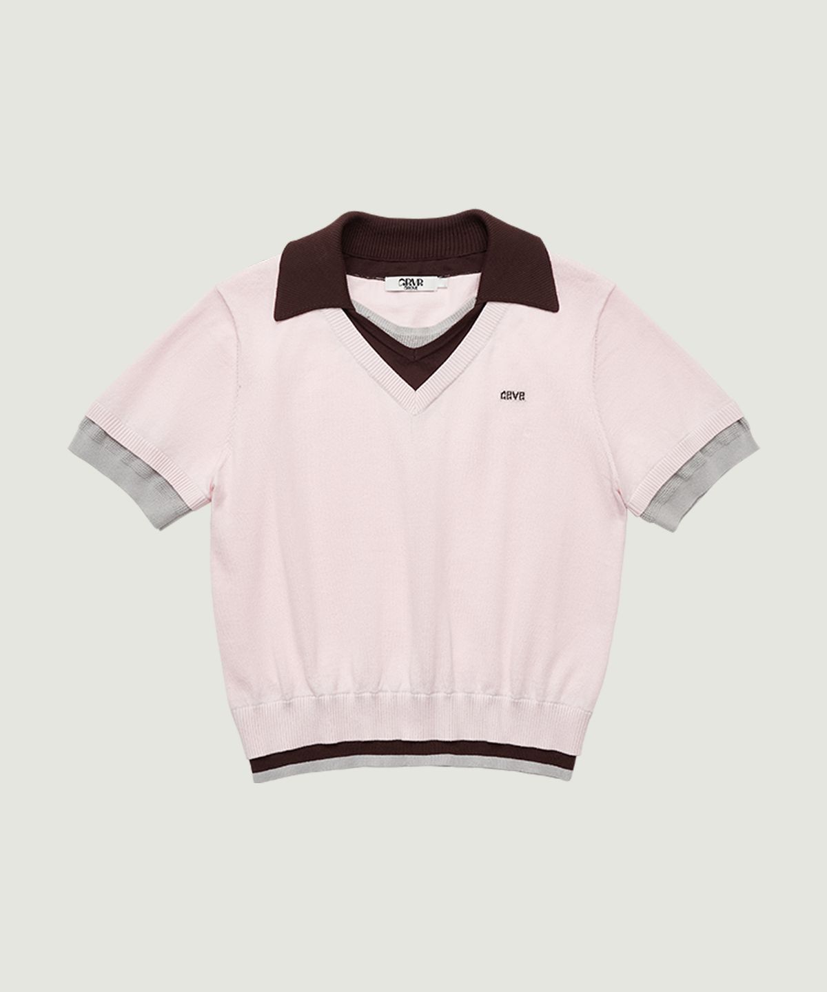 그로브(GROVE) PETRA COLLAR KNIT (PINK)