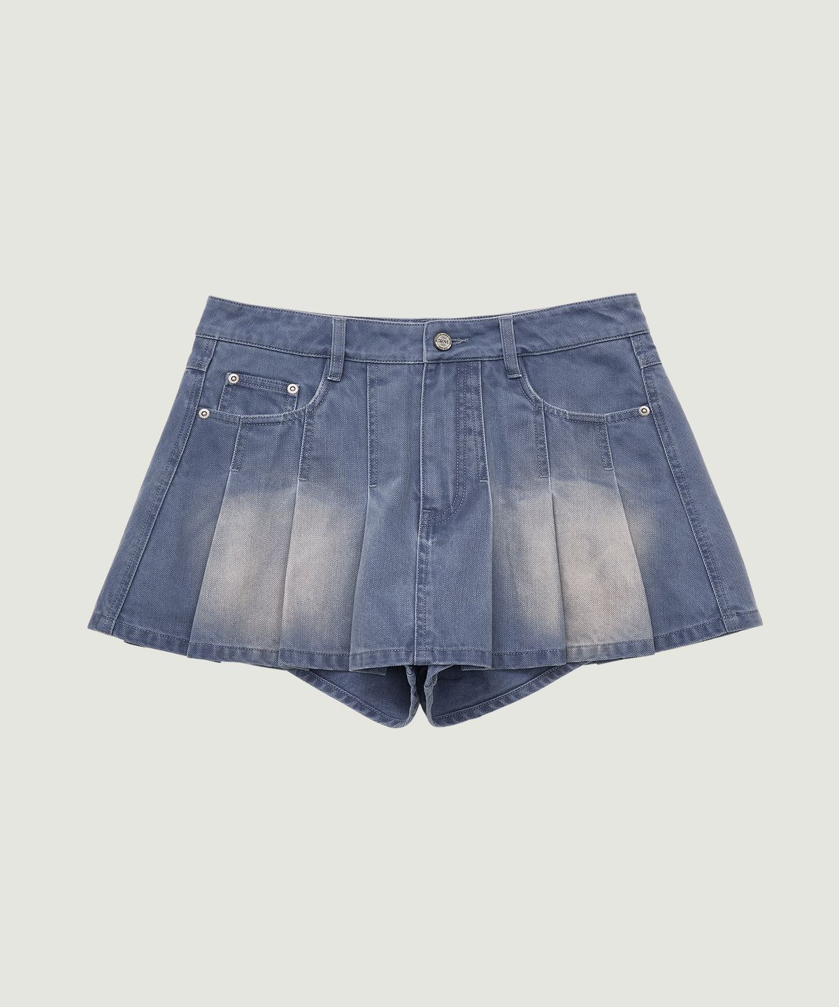 그로브(GROVE) TASHA DENIM SKIRT PANTS (BLUE)