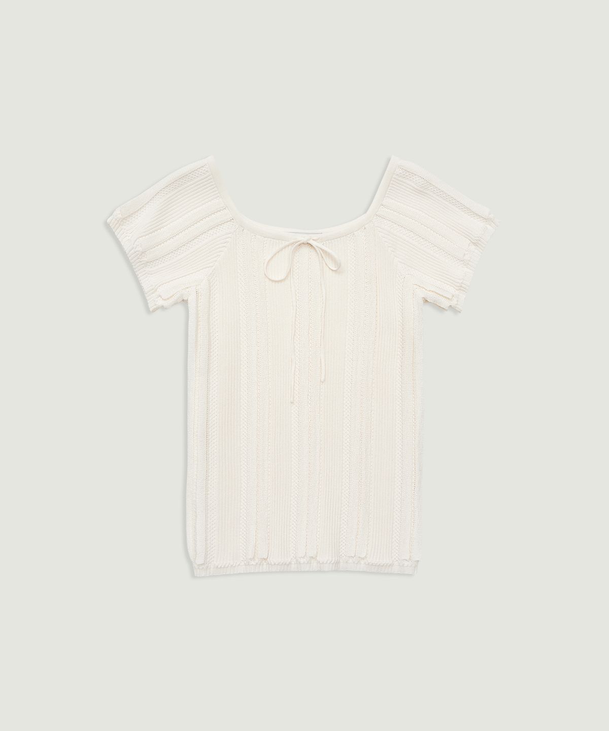 그로브(GROVE) BOWEN H/S KNIT (IVORY)