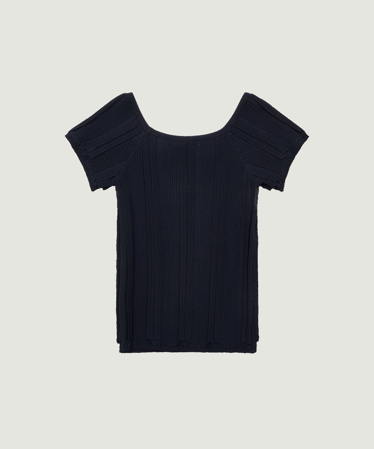 그로브(GROVE) BOWEN H/S KNIT (NAVY)