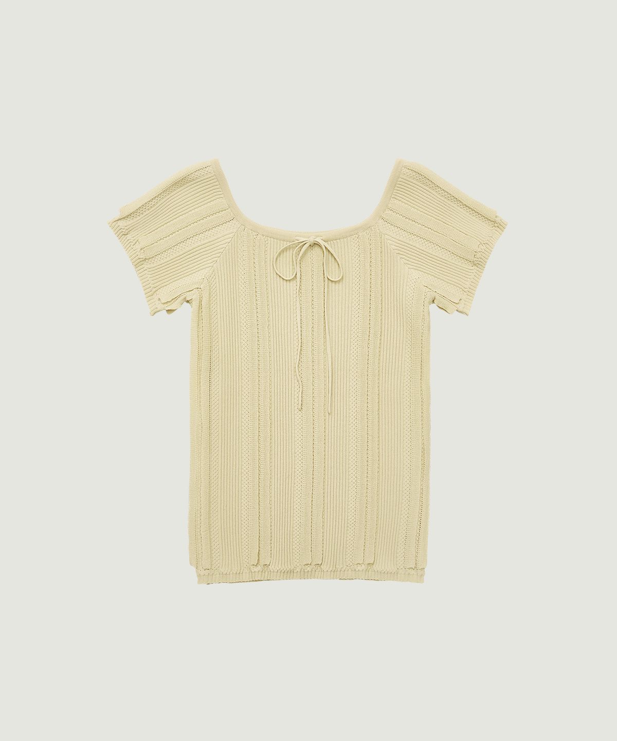 그로브(GROVE) BOWEN H/S KNIT (BEIGE)