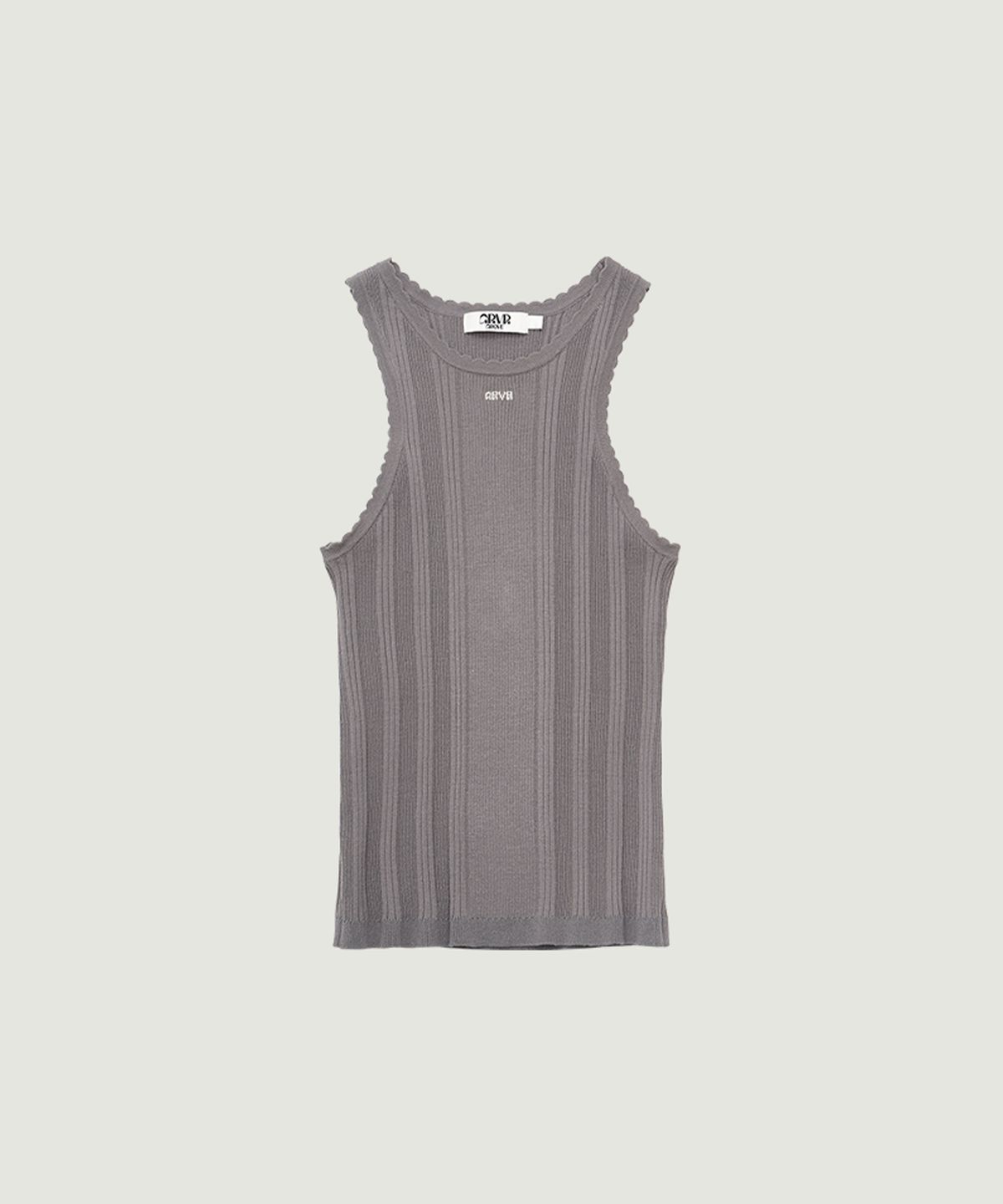 그로브(GROVE) PETAL SLEEVELESS KNIT (CHARCOAL)