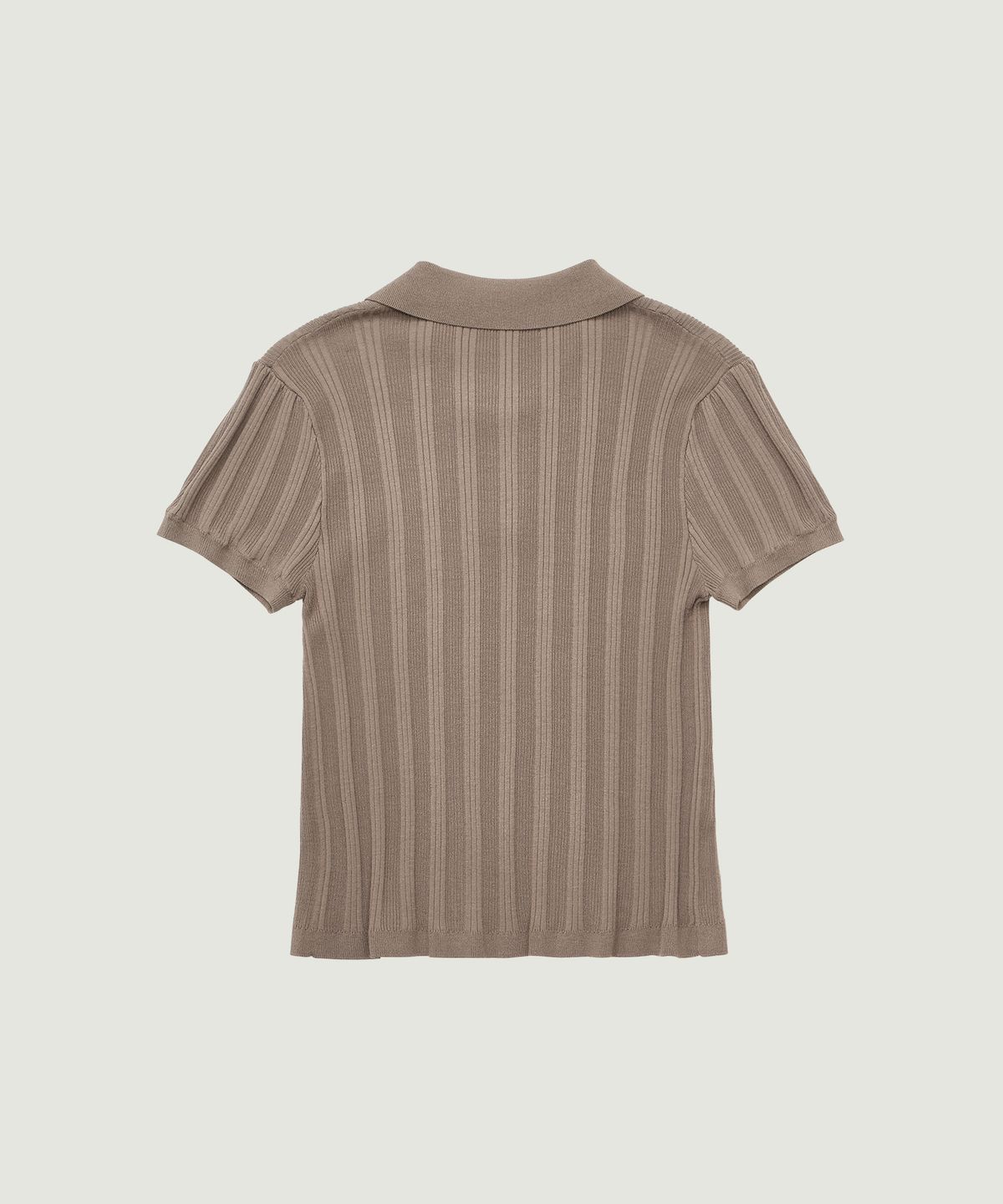 그로브(GROVE) PETAL COLLAR KNIT (BROWN)