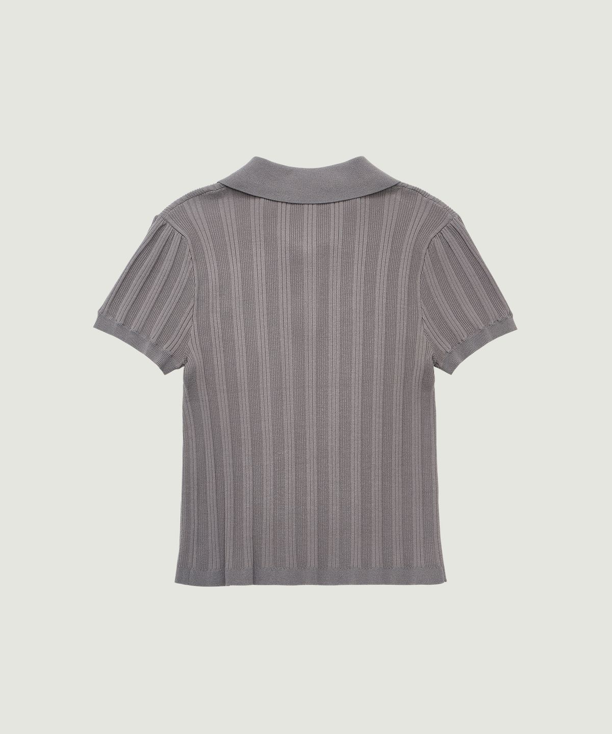 그로브(GROVE) PETAL COLLAR KNIT (CHARCOAL)
