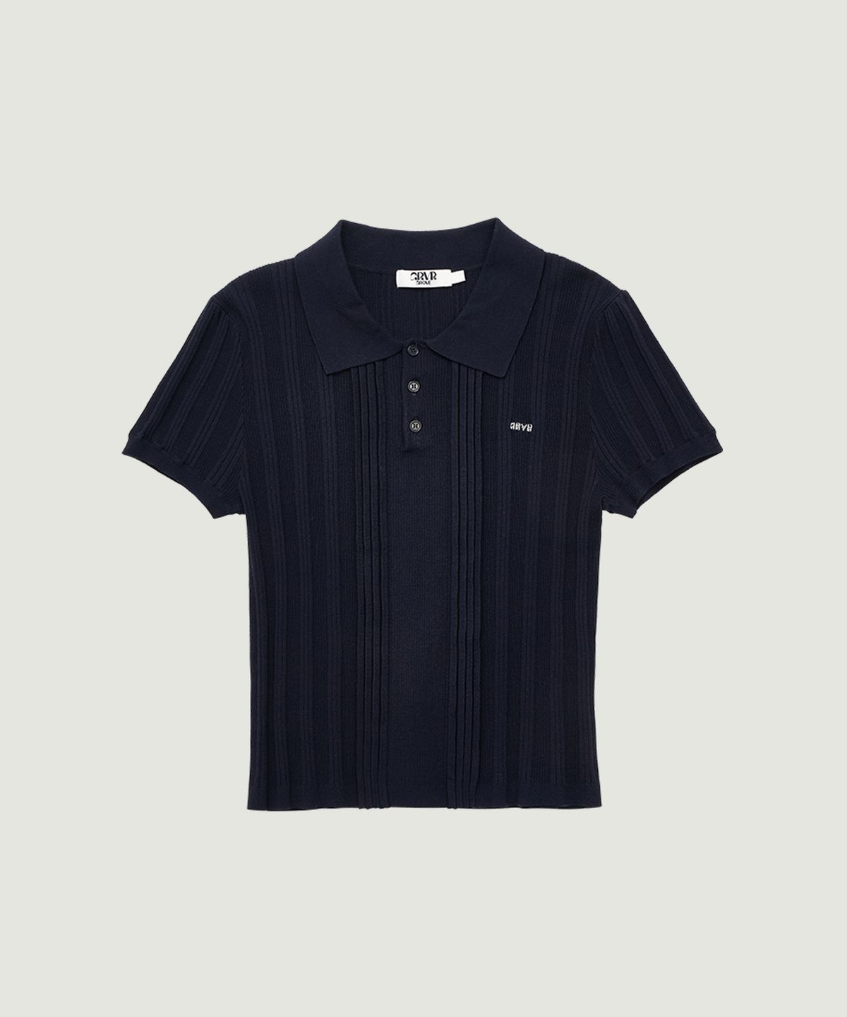 그로브(GROVE) PETAL COLLAR KNIT (NAVY)