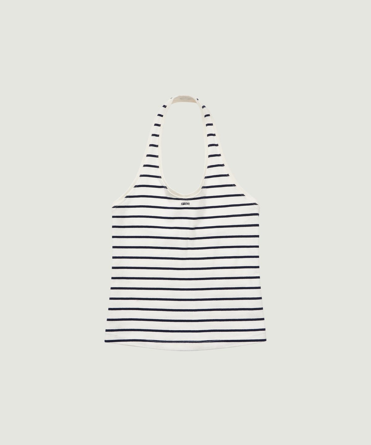 그로브(GROVE) SERA STRIPE HALTER TOP (WHITE)