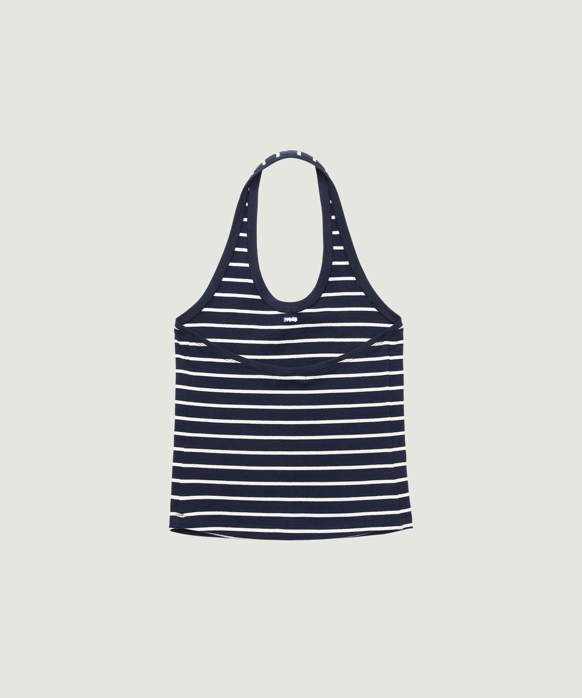 그로브(GROVE) SERA STRIPE HALTER TOP (NAVY)
