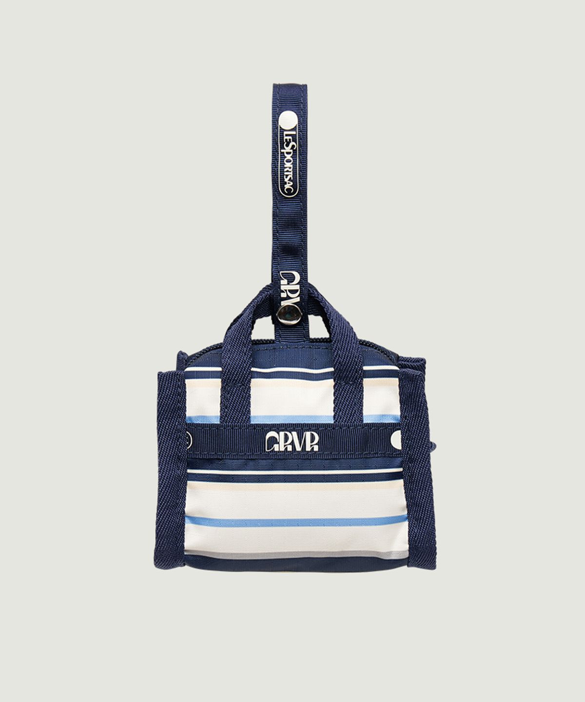 그로브(GROVE) [GROVE X LESPORTSAC] GRVR STRIPE CHARM (NAVY)