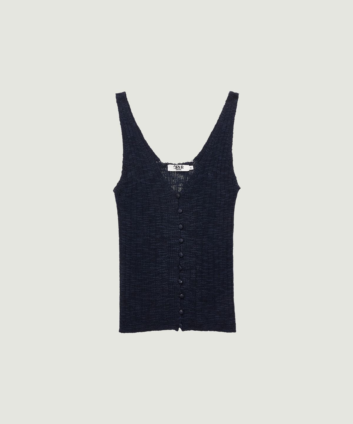 그로브(GROVE) GABY KNIT SLEEVELESS (NAVY)