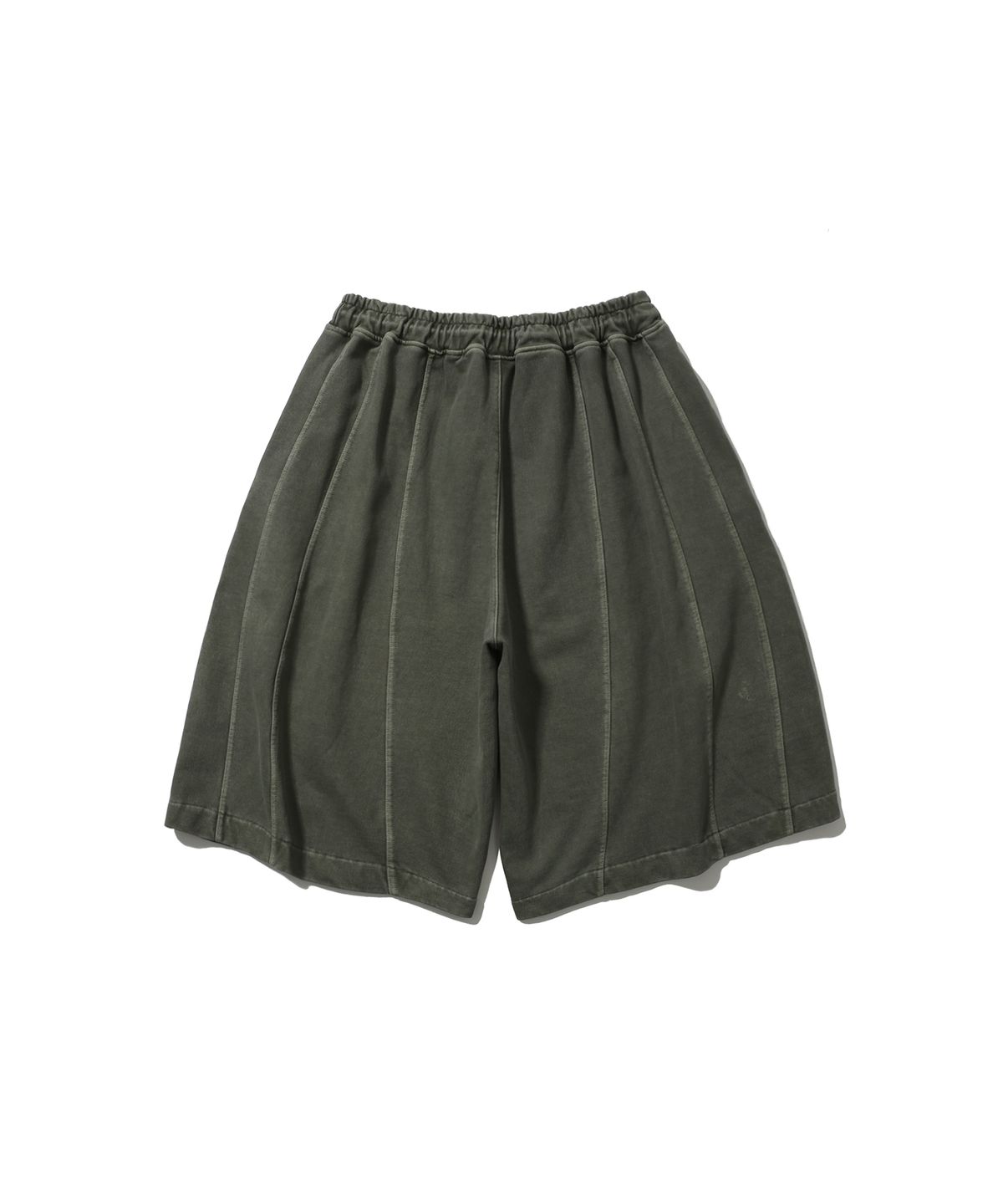 앵글런(ANGLAN) Iconic Pigment Sweat Half Pants - Green