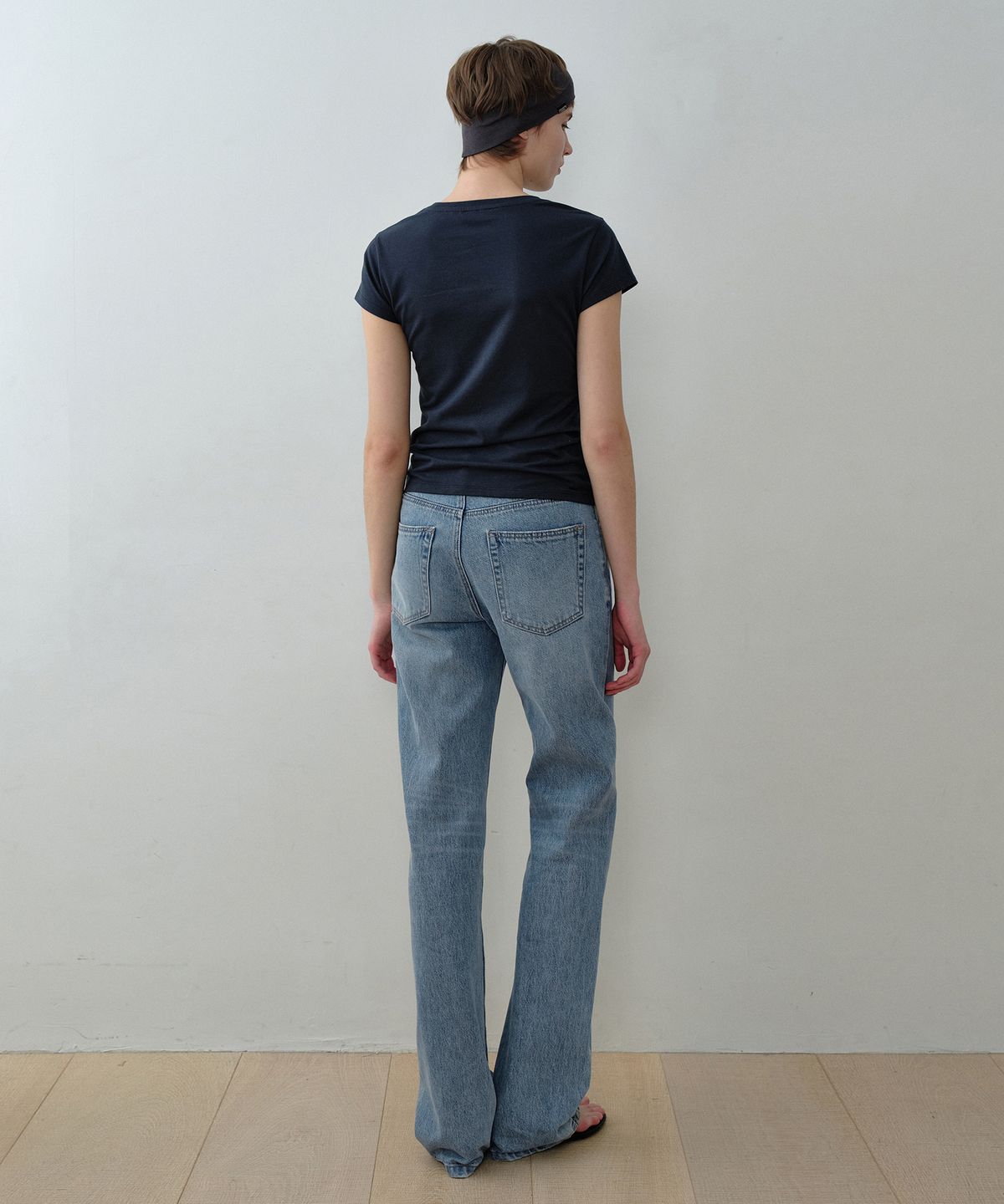 시메트릭 퍼센트(SYMMETRICPERCENT) Sprinkled Stars T-shirt / Navy