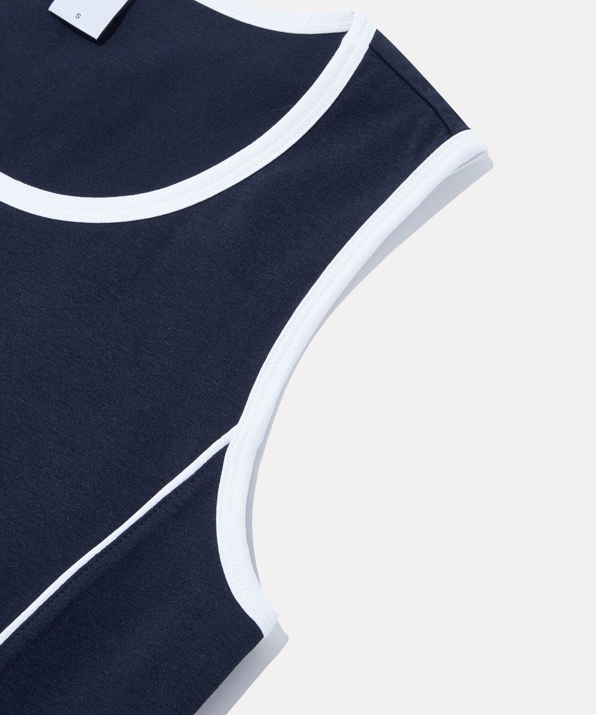 리복(REEBOK) 파이핑 프레쉬 링거 탱크 탑 (W) - 다크 네이비