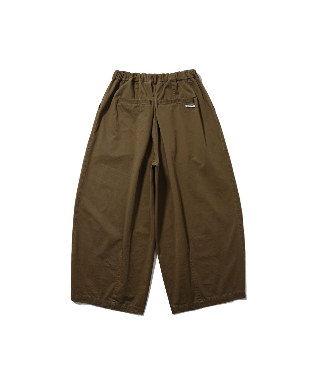 앵글런(ANGLAN) Washed Balloon Pants - Brown