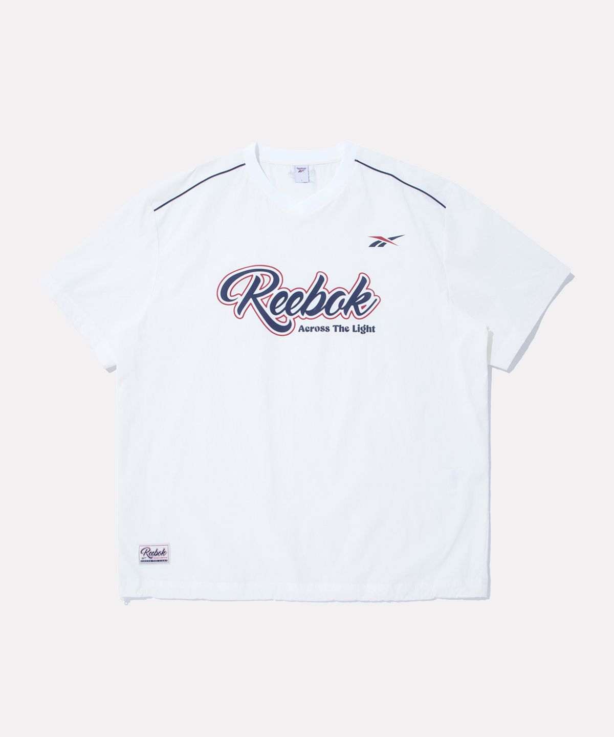 리복(REEBOK) 어센틱 로고 반팔 피스테 - 화이트