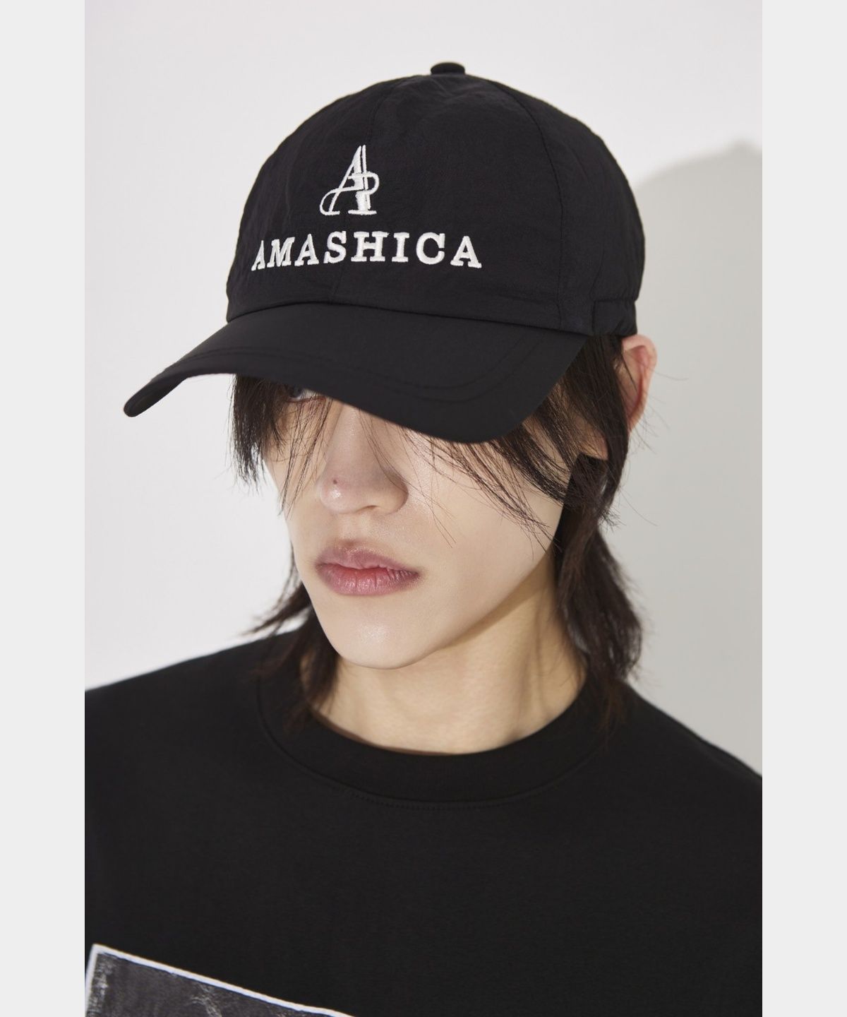 아마시카(AMASHICA) 유니섹스 시그니처 자수 나일론 캡