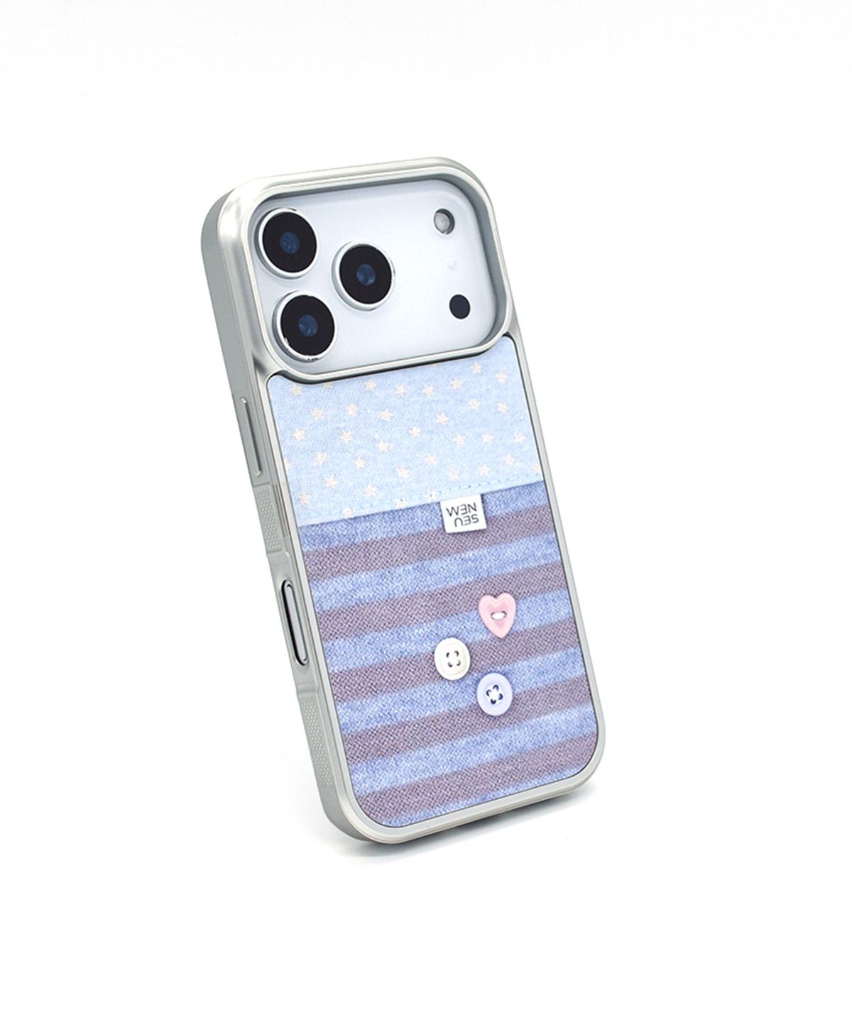 세컨드유니크네임(SECOND UNIQUE NAME) SUN CASE GRAPHIC BUTTON BLUE