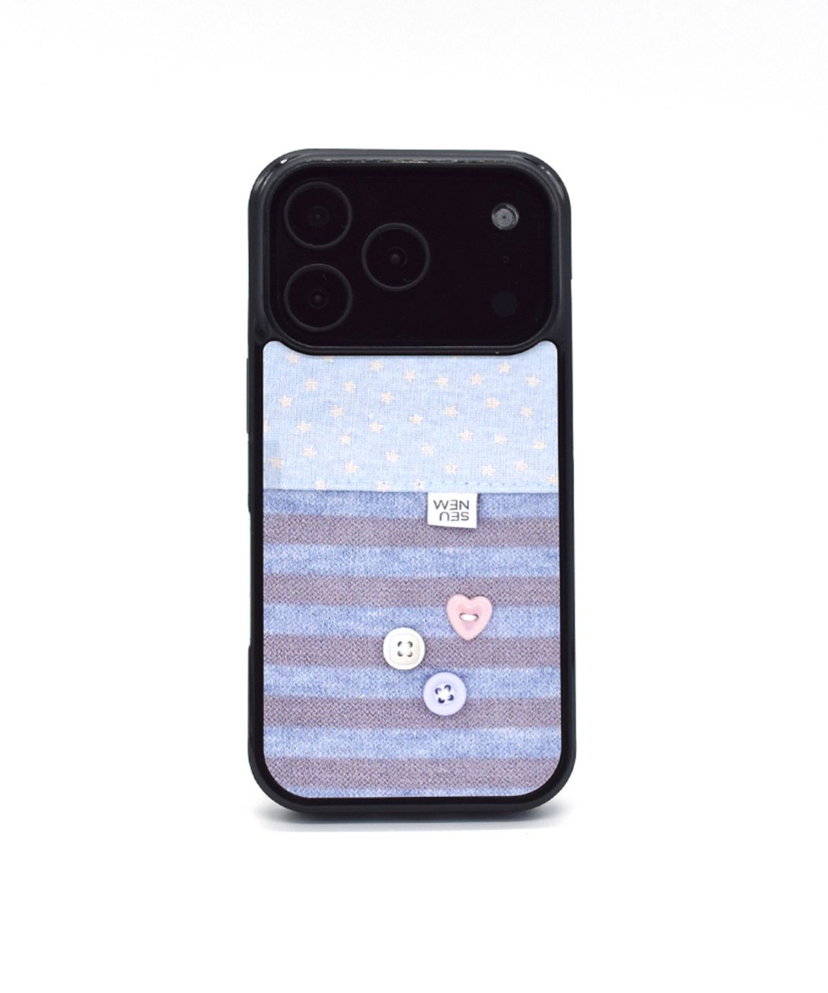 세컨드유니크네임(SECOND UNIQUE NAME) SUN CASE GRAPHIC BUTTON BLUE