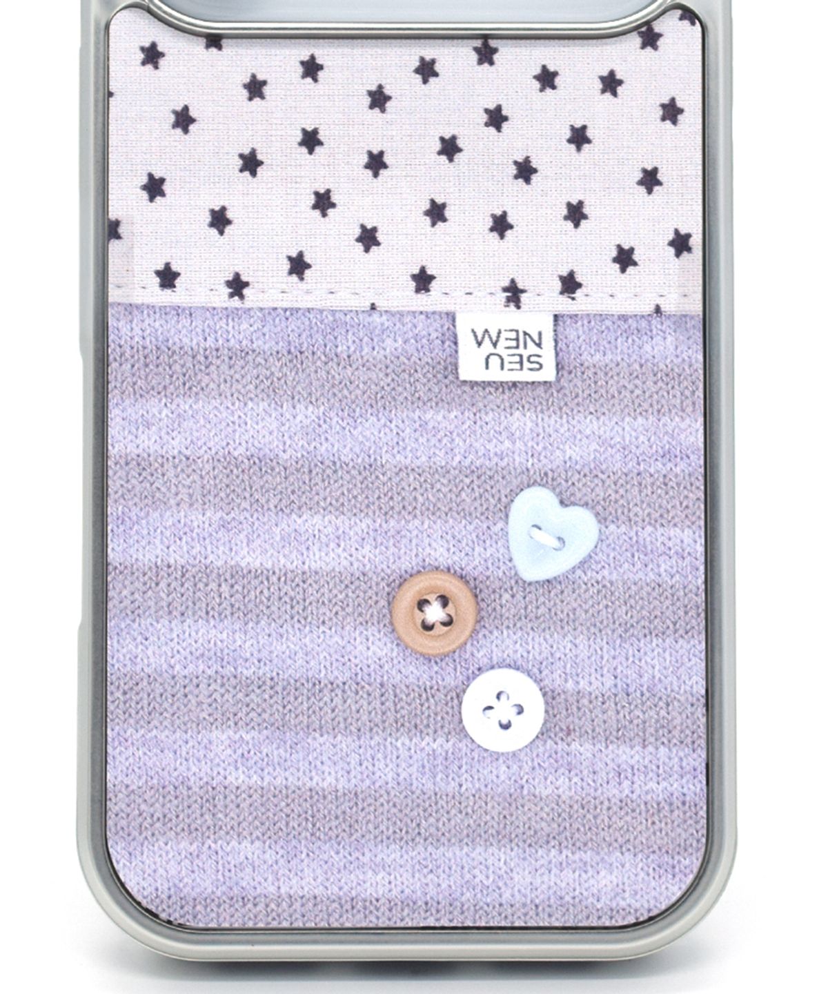 세컨드유니크네임(SECOND UNIQUE NAME) SUN CASE GRAPHIC BUTTON PURPLE