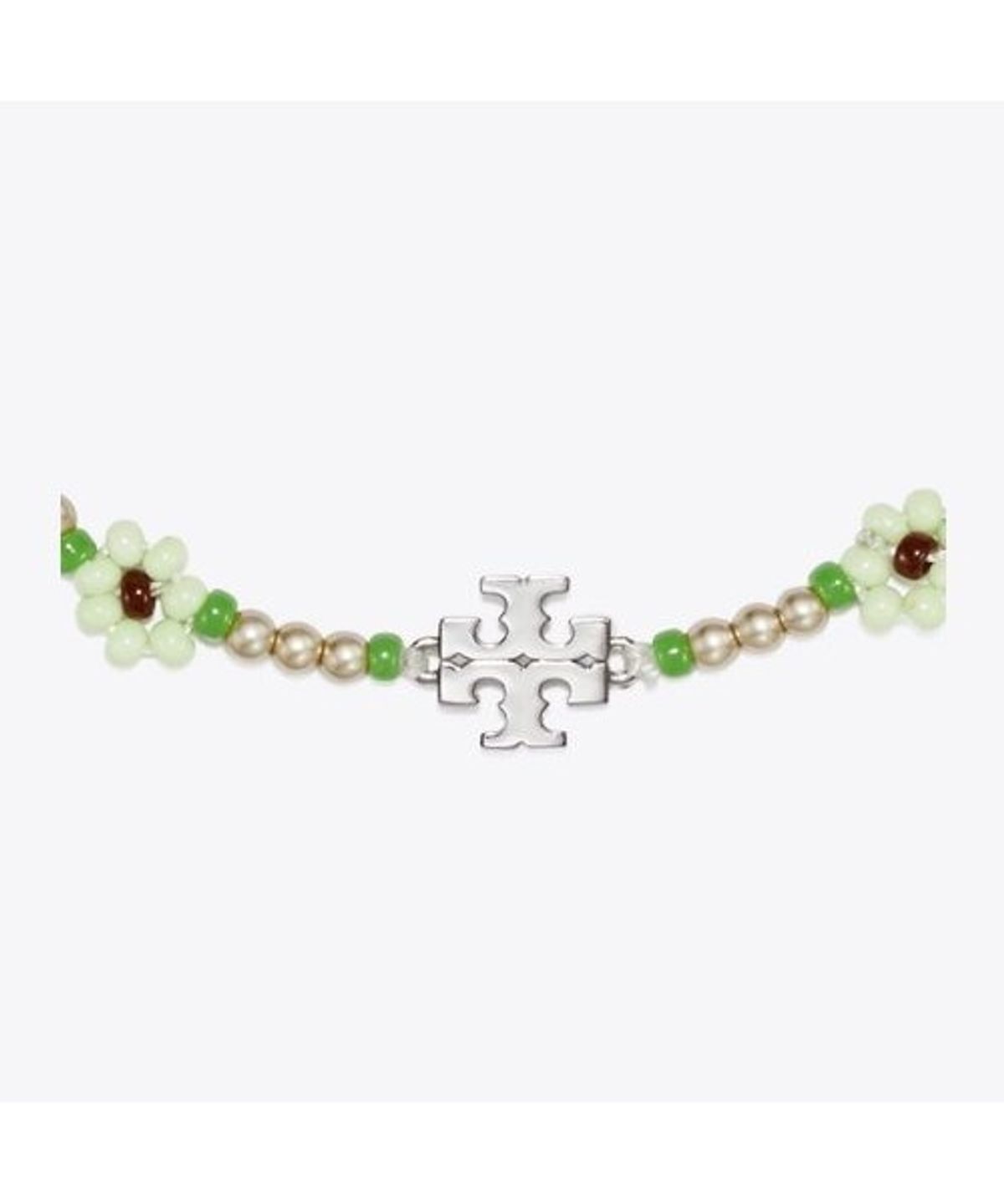 토리버치(TORYBURCH) 큐리오시티 비디드 플라워 브레이슬릿 - 민트