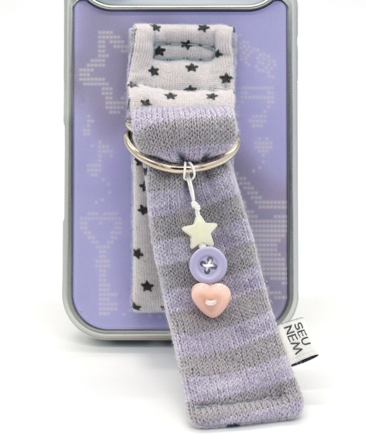 세컨드유니크네임(SECOND UNIQUE NAME) SUN CASE BUTTON BELT PURPLE