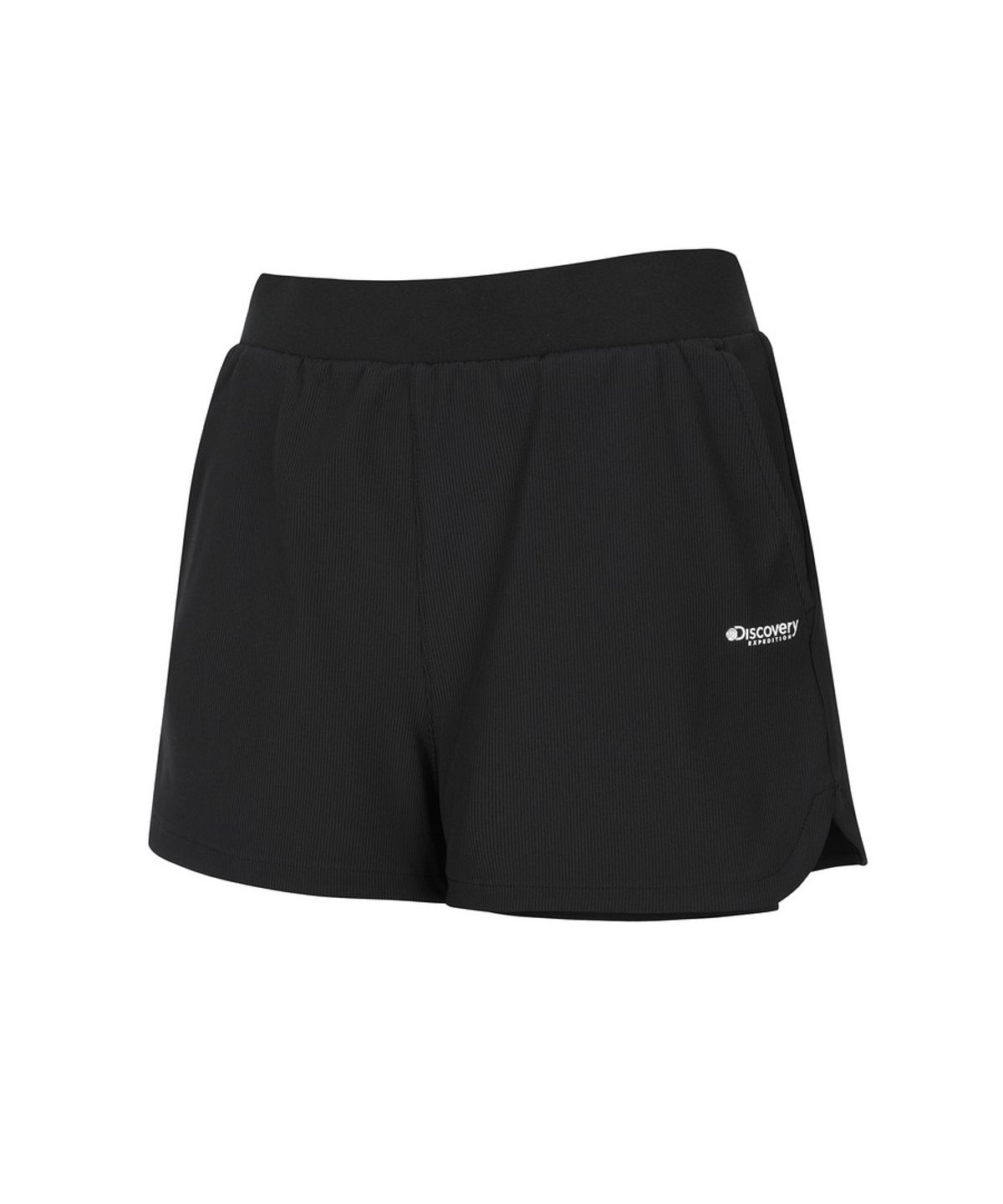 디스커버리 익스페디션(DISCOVERY EXPEDITION) 여성 조직감 셋업 쇼츠 (BLACK)