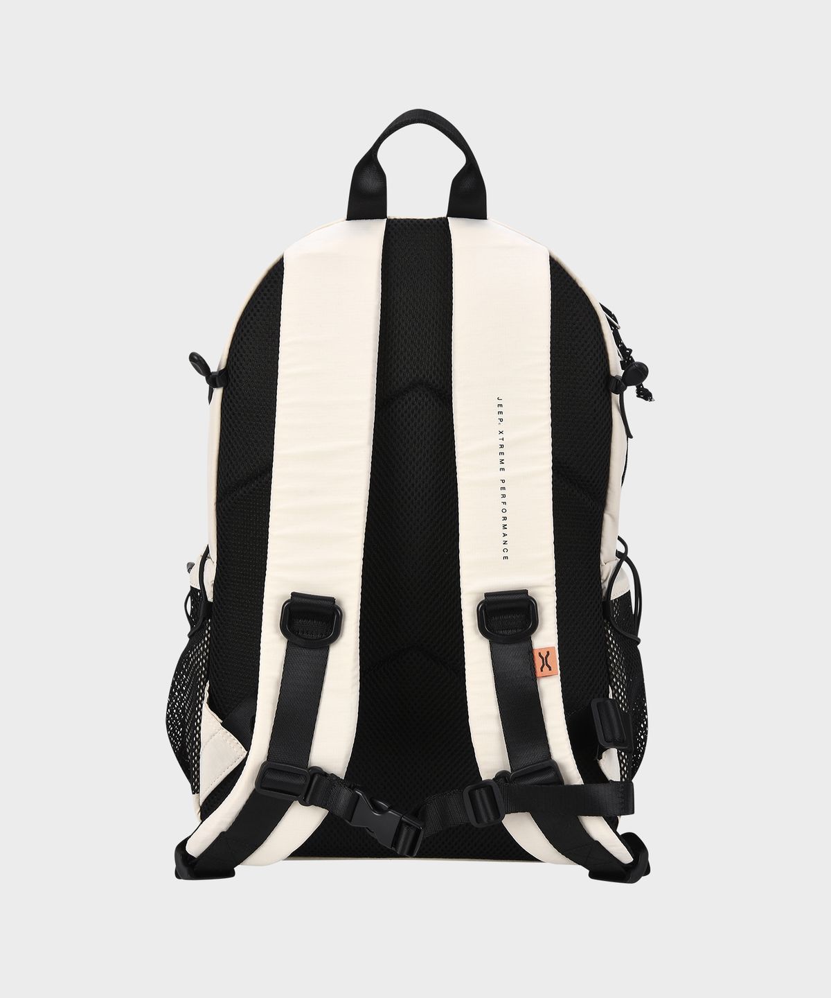 제이엑스피(JXP) Exposed Zipper Mesh Pocket Backpack (JR0GAU071IV)