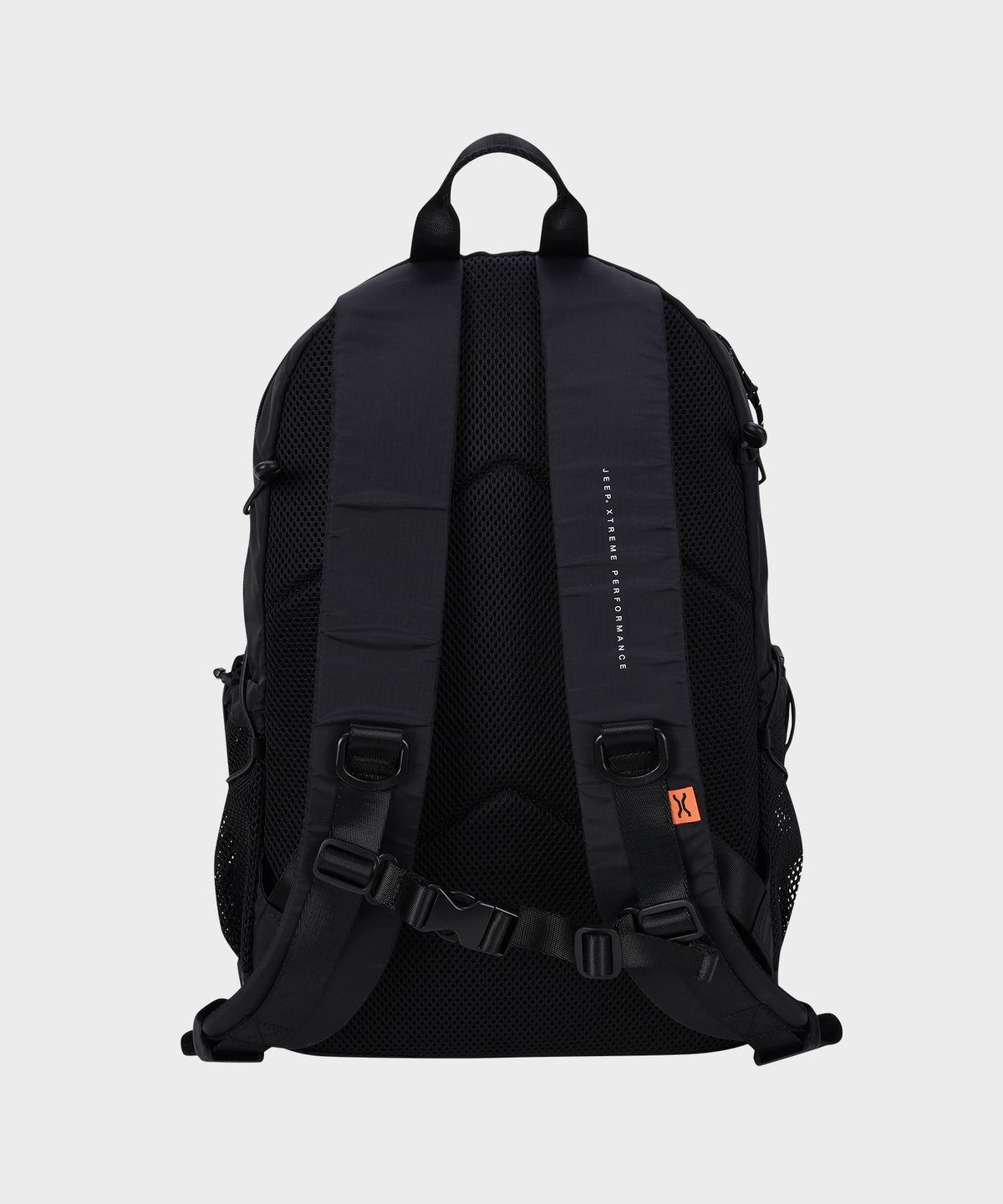 제이엑스피(JXP) Exposed Zipper Mesh Pocket Backpack (JR0GAU071BK)
