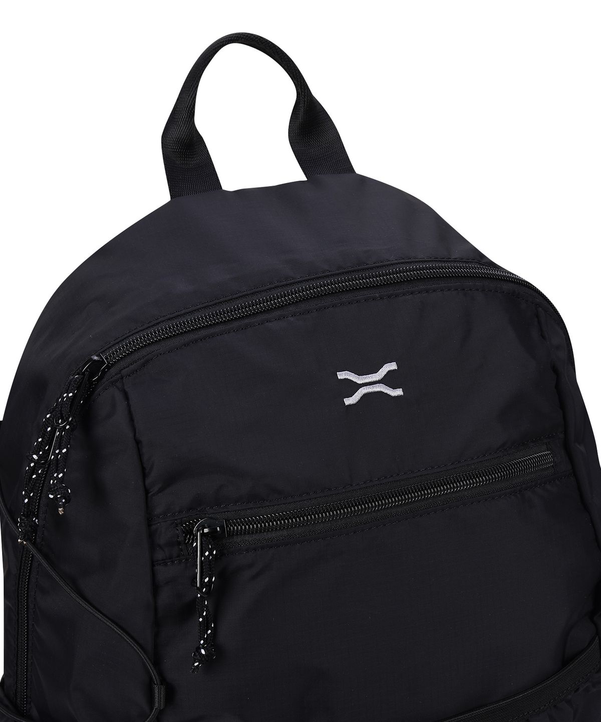 제이엑스피(JXP) Exposed Zipper Mesh Pocket Backpack (JR0GAU071BK)