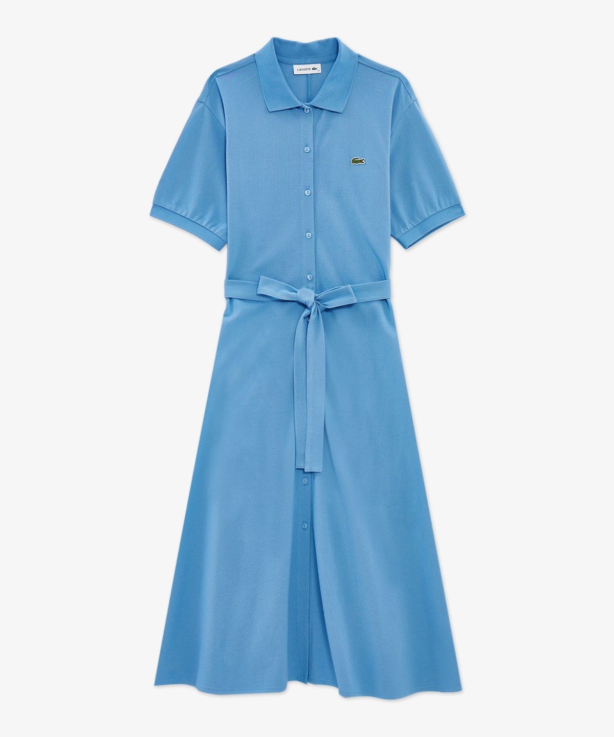 라코스테(LACOSTE) 여성 핏앤플레어 반팔 피케 드레스 EF211E-56G 776