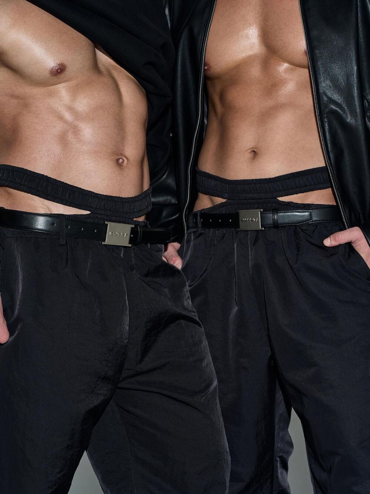 아웃오브(OUTOF) Doulble Band Nylon Pant