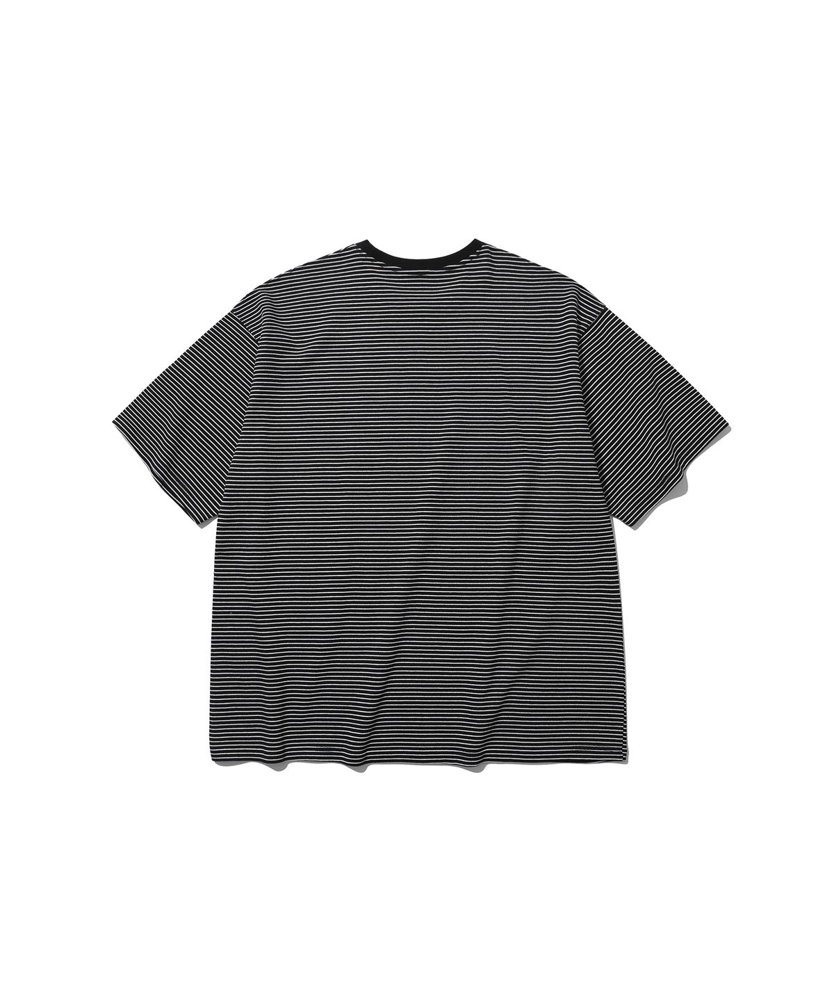 앵글런(ANGLAN) Essential Layer Half Tee - Striped