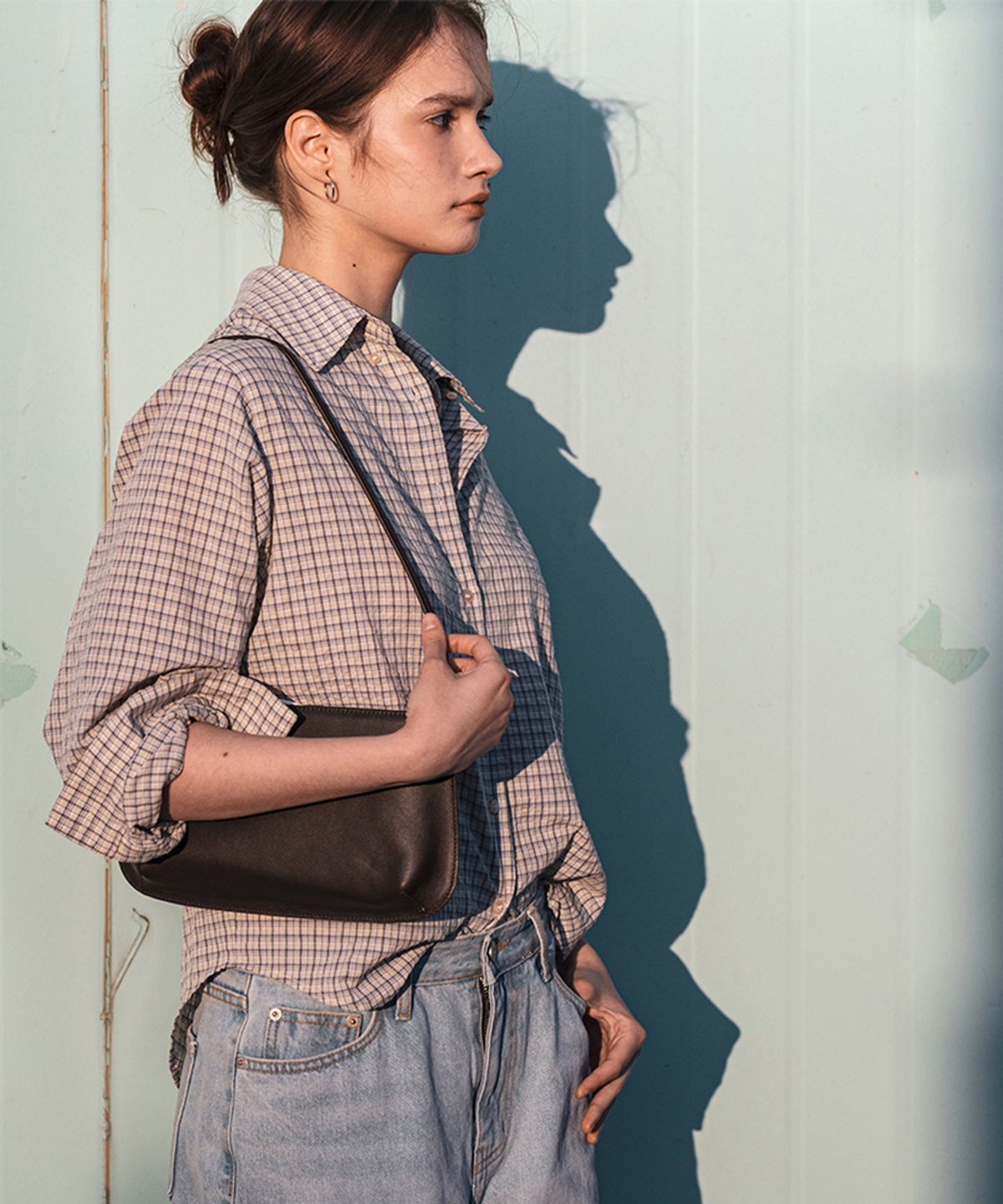108파운드(108POUND) Picnic Check Shirt_Beige