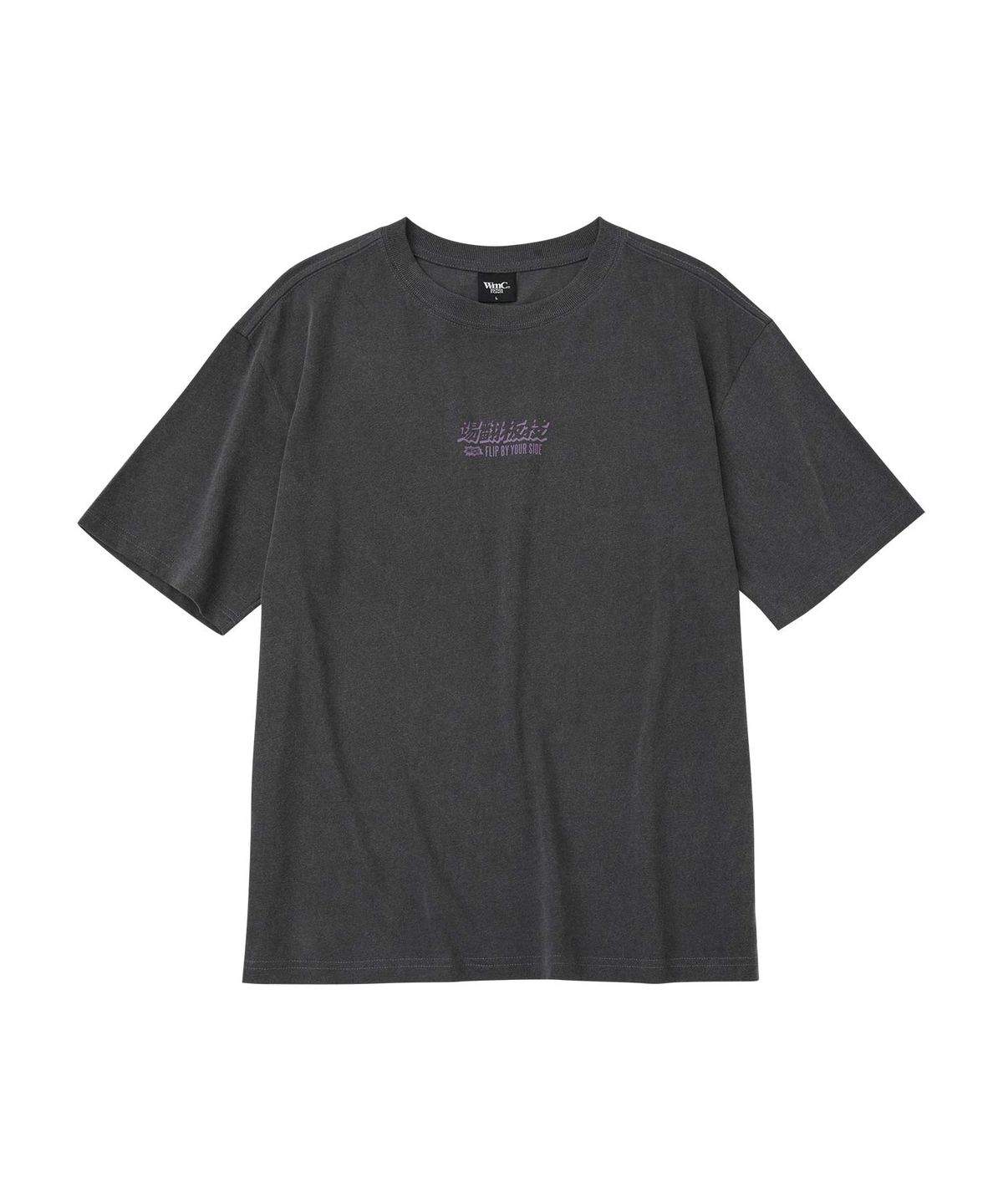 더블유엠씨(WMC) SKATEBOARD 티셔츠 (CHARCOAL GREY/YELLOW)