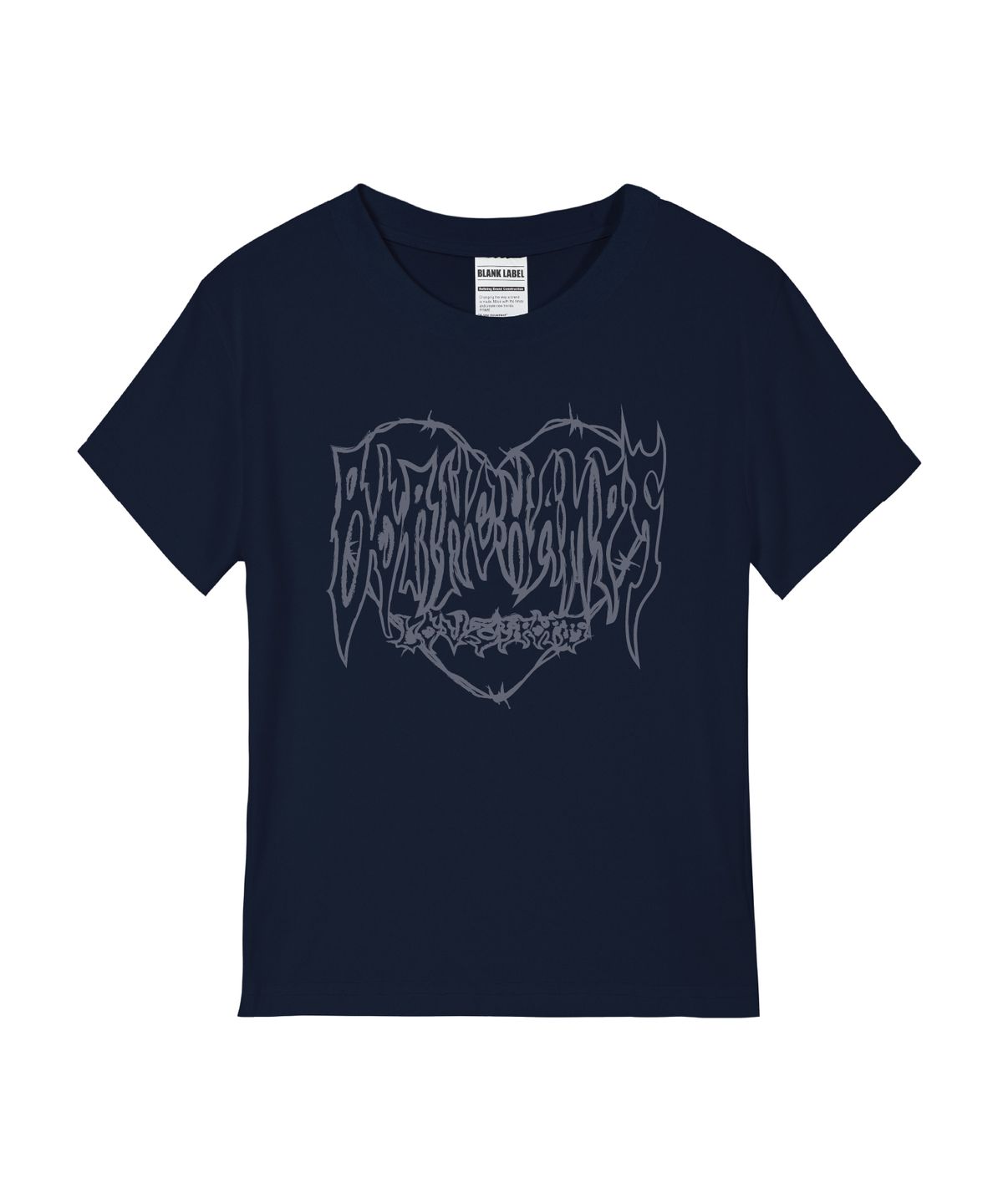 본챔스(BORN CHAMPS) [5 COLORS] THORNED HEARTS 여성 스탠다드 반팔티셔츠